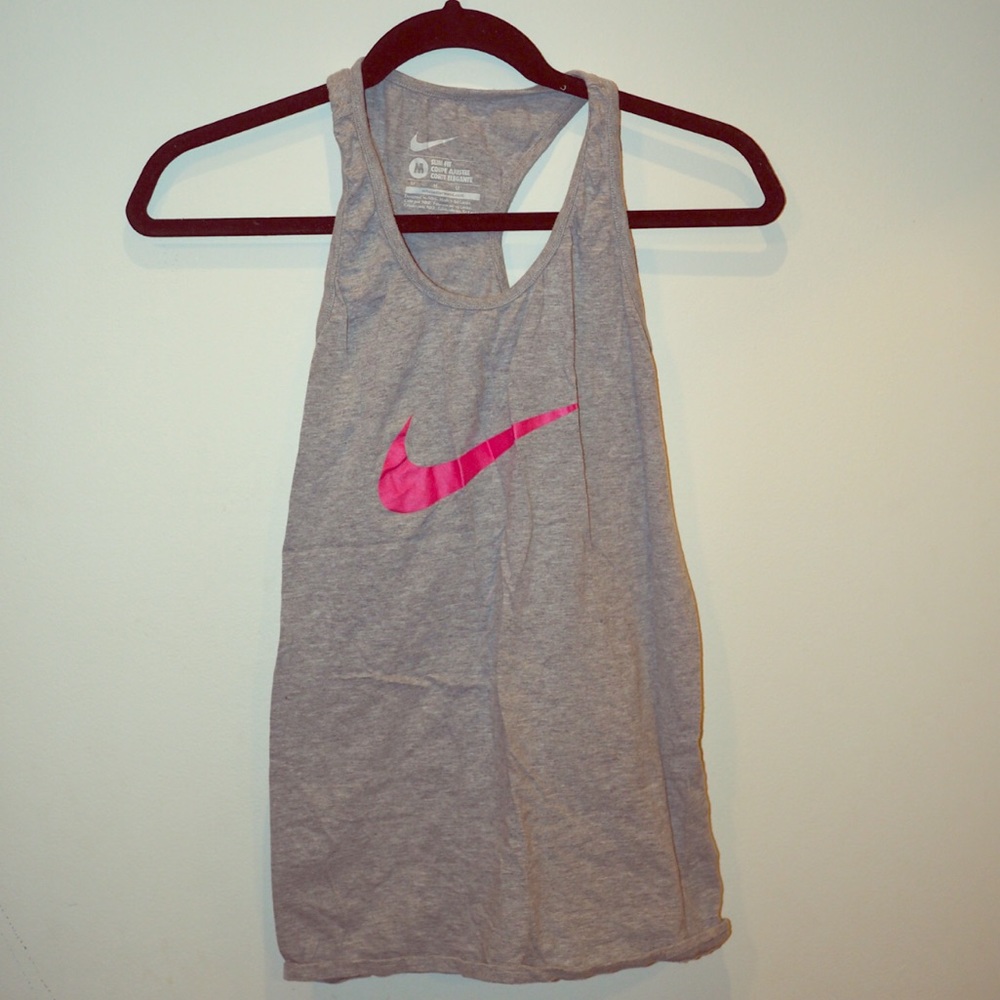 Nike, slim-fit, cotton workout tank top